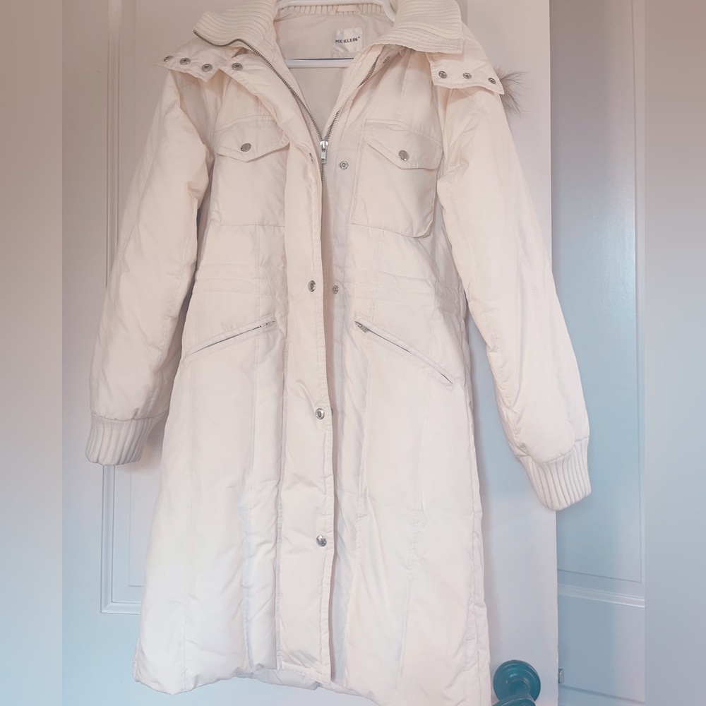 MK Klein real fur trim puffer parka